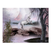 Unicorn Magical Beauty Postcard
