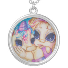 Unicorn Mythology Babies Fantasy Necklace