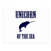 Unicorn of the Sea (Narwhal) Postcards