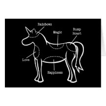 Unicorn Parts Greeting Card