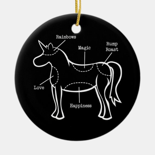 Unicorn Parts Ornaments