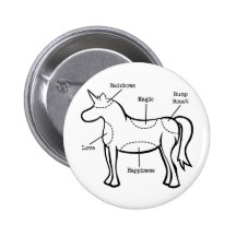 Unicorn Parts Pinback Button