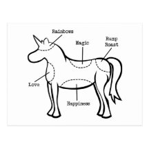Unicorn Parts Postcard