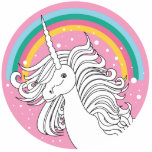 UNICORN PINK PHOTO CUT OUTS