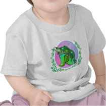 Unicorn Portrait Green T-shirts