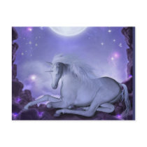 unicorn postcard