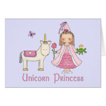 Unicorn Princess Greeting Card
