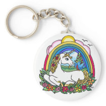 Unicorn & Rainbow Keychain