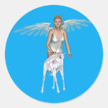 Unicorn White Baby Beauty Angel Sticker