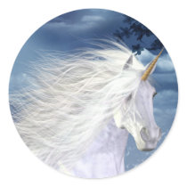Unicorn White Beauty Close-up Stickers