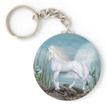Unicorn White Beauty Keychains