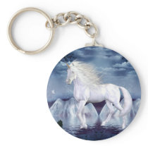 Unicorn White Beauty Keychain