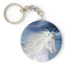 Unicorn White Beauty Keychain