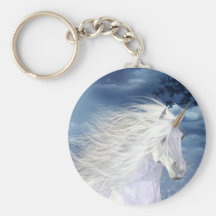 Unicorn White Beauty Keychain