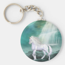 Unicorn White Beauty Keychains