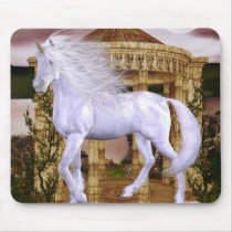 Unicorn White Beauty Mouse Pad
