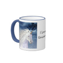 Unicorn White Beauty Mugs