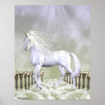 Unicorn White Beauty Posters
