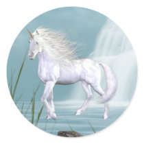 Unicorn White Beauty Sticker