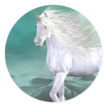 Unicorn White Beauty Sticker