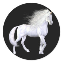 Unicorn White Beauty Sticker