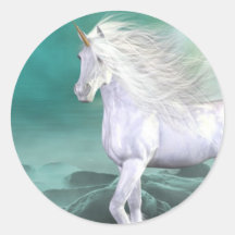 Unicorn White Beauty Sticker