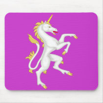 Unicorn with Golden Horn and Tail.