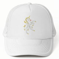 Unicorn with Golden Horn and Tail.