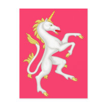 Unicorn with Golden Horn and Tail.