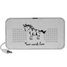 Unicorn zebra mini speakers