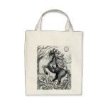 Unicorns Black Unicorn Black & White Drawing Bag