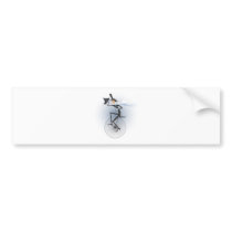 Unicycle Bumper Sticker