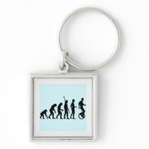 Unicycle Evolution Keychain