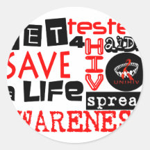 UNIHIV Graffiti Series Round Sticker