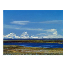 Unimak Island Peaks, Roundtop, Isanotski, Shishald Post Card
