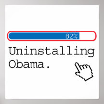 UNINSTALLING OBAMA POSTER