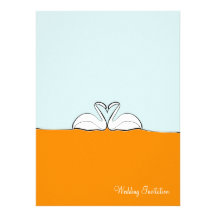 Union Blue/Orange - Wedding Invitation