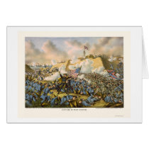 Union Captures Fort Fisher by Kurz & Allison 1865 Greeting Card