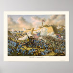 Union Captures Fort Fisher by Kurz & Allison 1865 posters