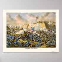 Union Captures Fort Fisher by Kurz & Allison 1865 Posters