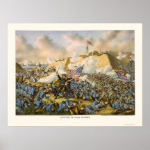 Union Captures Fort Fisher by Kurz & Allison 1865 Posters