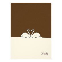 Union Choc/Cream - Reply Card Custom Invite