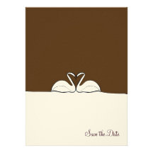 Union Choc/Cream  - Save the Date Personalised Announcement