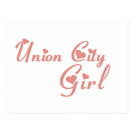 Union City Girl tee shirts Post Card