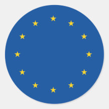 Union européenne autocollant rond