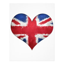 Union Flag Graffiti Heart Letterhead