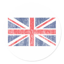 Union Flag Vintage Stickers