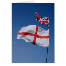 Union Jack and England Flag Greeting Cards