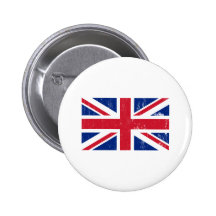 Union Jack British Flag Button