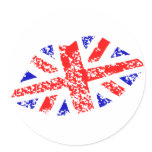 Union Jack British Kiss This! Stickers